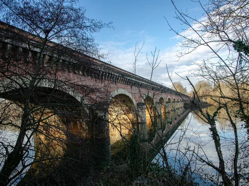 pont du canal de Cacor, le troisième plus long pont-canal de France